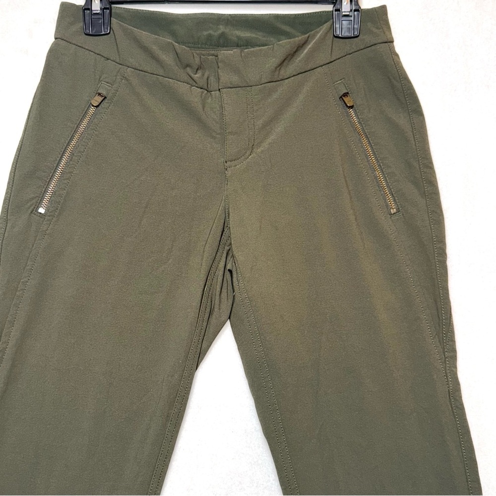 Athleta Wander Skinny Pants olive green Low-rise Women’s Size 4 - Picture 2 of 12